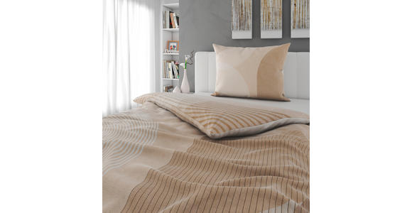 BETTWÄSCHE TANJA Satin 140/200 cm  - Beige, Design, Textil (140/200cm) - Novel