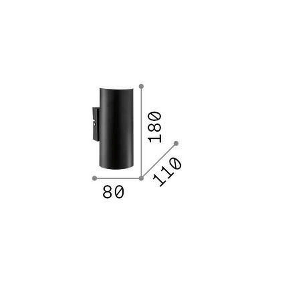 WANDLEUCHTE 8/18/11 cm   - Weiß, Design, Metall (8/18/11cm) - Ideal Lux