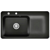 SPÜLE Juna 90 / 50150268  - Schwarz Hochglanz, Basics, Keramik (90/20/51cm) - Systemceram