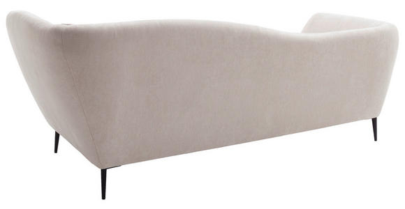 RÉCAMIERE Naturfarben Chenille Zierkissen, Rücken echt  - Schwarz/Naturfarben, KONVENTIONELL, Textil/Metall (224/70/97cm) - Hom`in