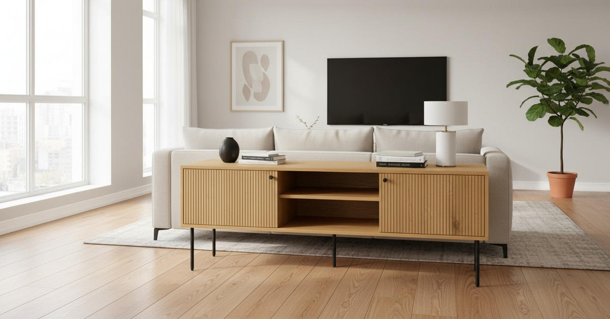LOWBOARD Line 150/50/40 cm  Beimöbel erhältlich, stehend  - Eichefarben/Schwarz, Design, Holzwerkstoff/Metall (150/50/40cm) - Carryhome