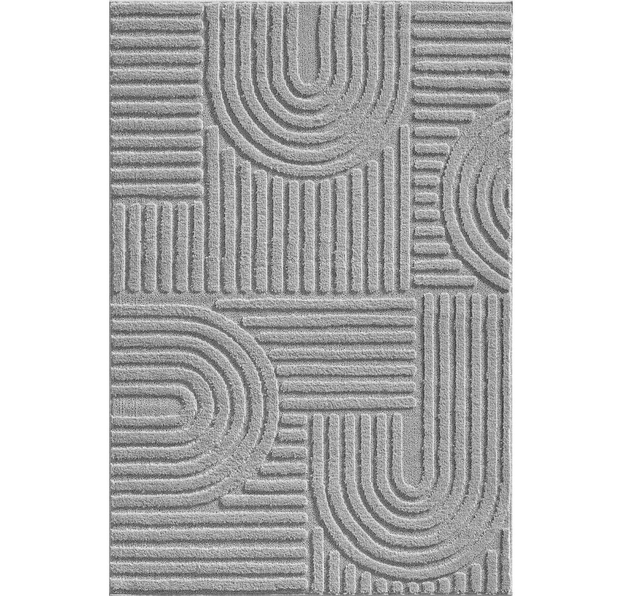 HOCHFLORTEPPICH 60/110 cm ART Silberfarben  - Silberfarben, Basics, Textil (60/110cm) - Novel