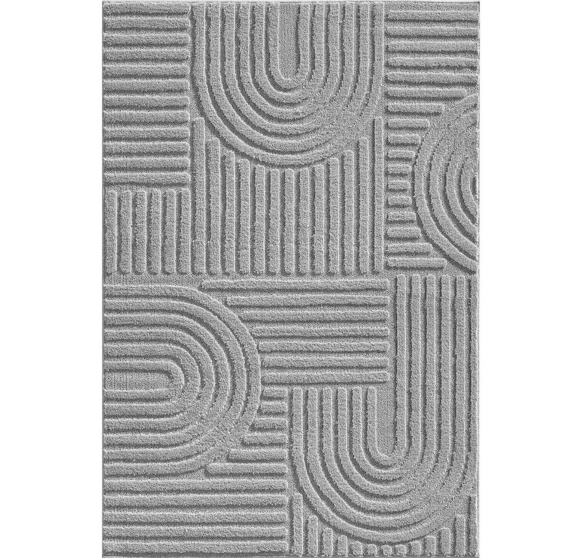 HOCHFLORTEPPICH 60/110 cm ART Silberfarben  - Silberfarben, Basics, Textil (60/110cm) - Novel