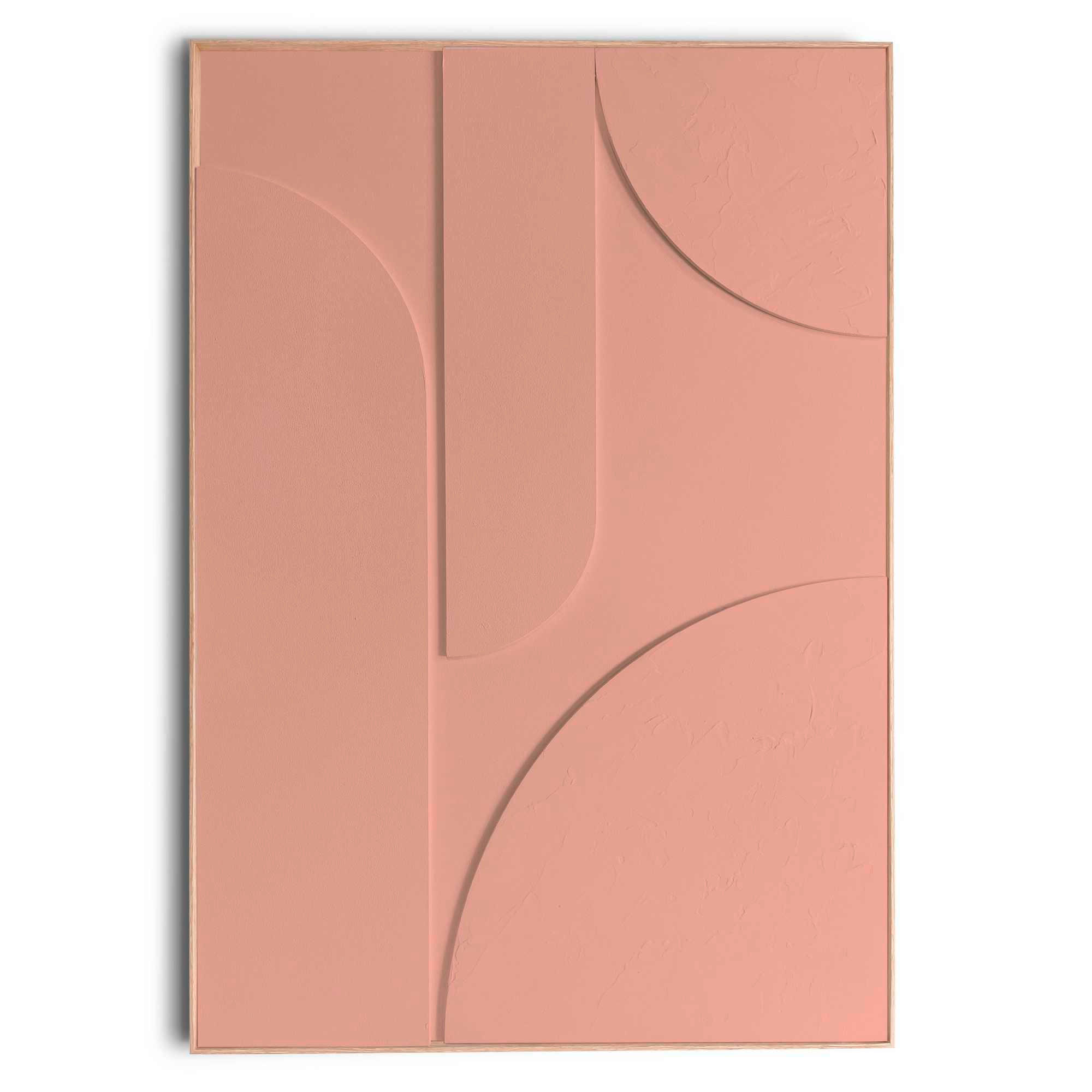 UNIKAT Abstraktes 70/100/3 cm  - Terracotta, Basics, Holz (70/100/3cm) - Reinders!