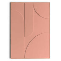UNIKAT Abstraktes 70/100/3 cm  - Terracotta, Basics, Holz (70/100/3cm) - Reinders!