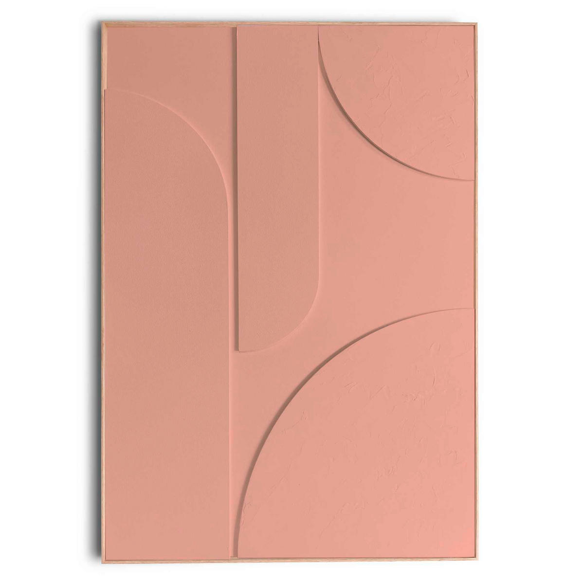 UNIKAT Abstraktes 70/100/3 cm  - Terracotta, Basics, Holz (70/100/3cm) - Reinders!
