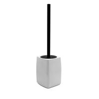 WC-BÜRSTENGARNITUR in Kunststoff  Kunststoff   - Weiss/Schwarz, Basics, Kunststoff (15,5/40,3/10,3cm) - Sadena
