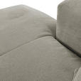 ECKSOFA in Chenille Hellgrau  - Hellgrau/Schwarz, Design, Kunststoff/Textil (175/280cm) - Landscape