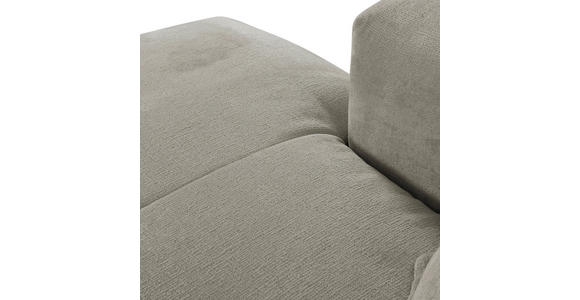 ECKSOFA in Chenille Hellgrau  - Hellgrau/Schwarz, Design, Kunststoff/Textil (175/280cm) - Landscape