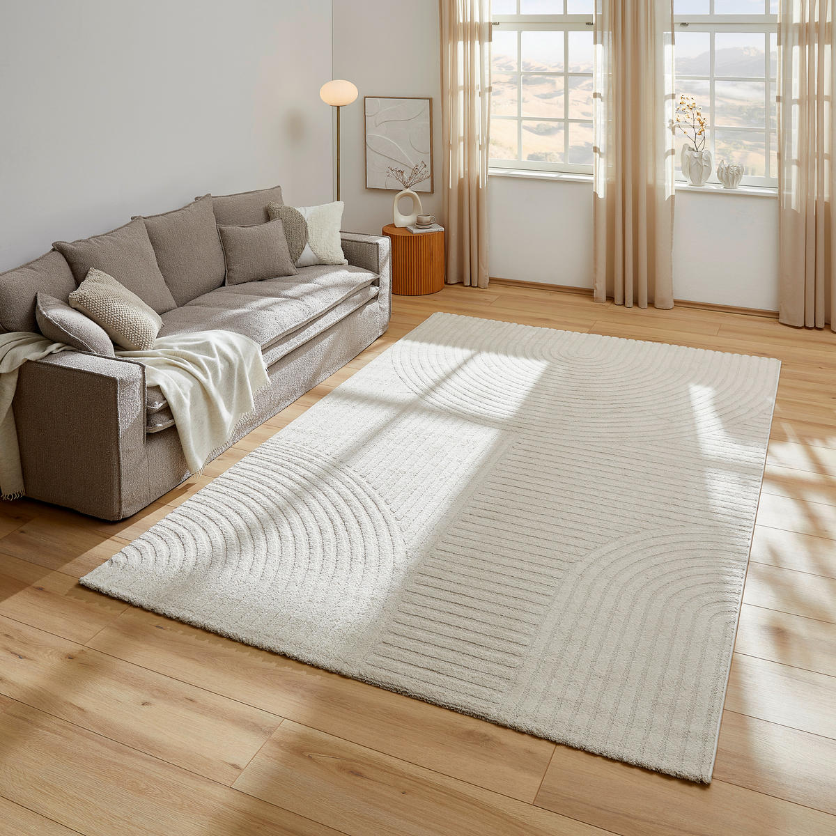 WEBTEPPICH 160/230 cm Granada Creme  - Creme, Design, Textil (160/230cm) - Novel