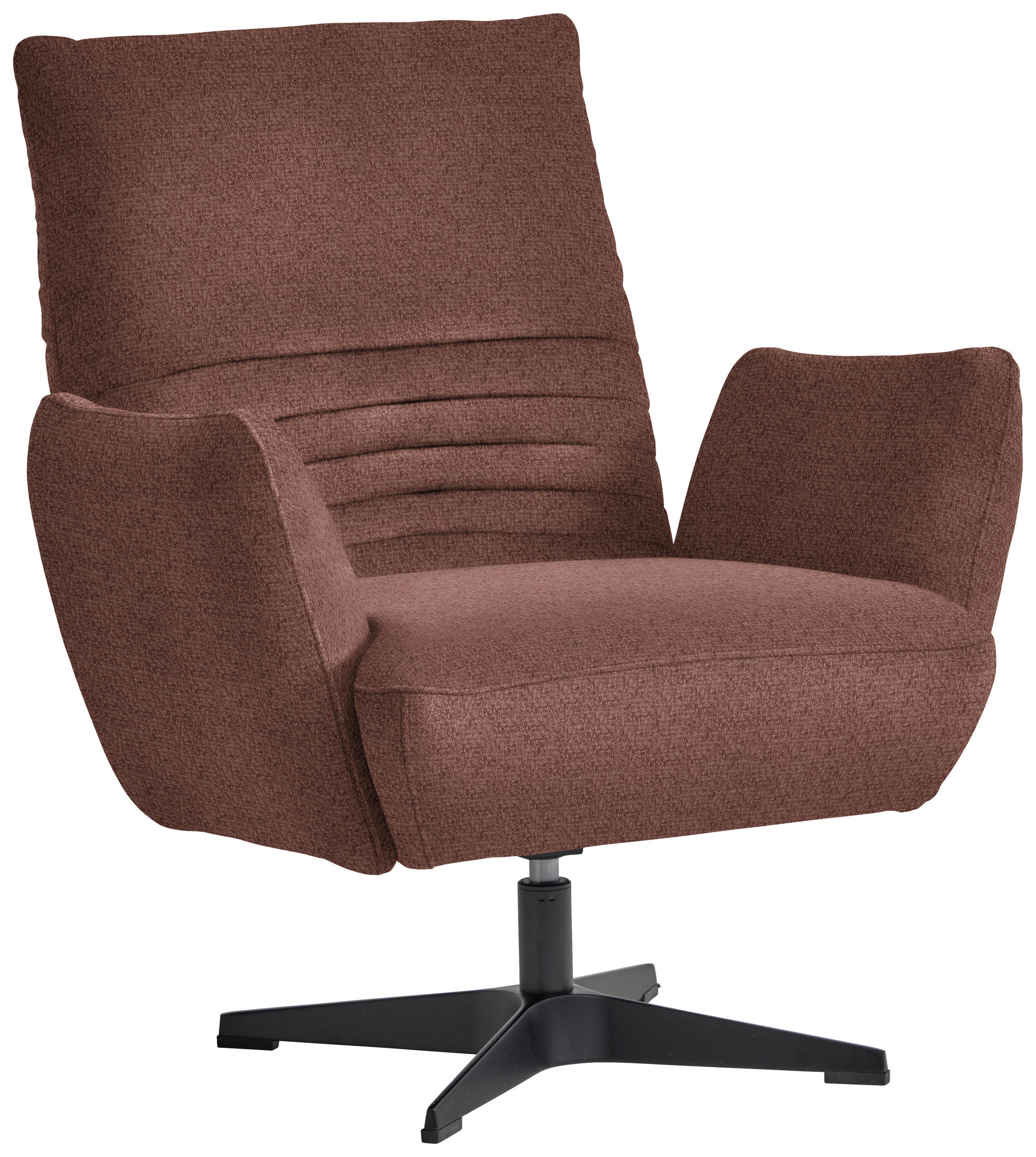 SESSEL in Chenille Rotbraun  - Rotbraun/Schwarz, Design, Textil/Metall (60/94/86cm) - Dieter Knoll