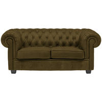 CHESTERFIELD SOFA kaki  - kaki/vendž, Lajfstajl, tekstil/drvo (180/76,5/96cm) - Landscape