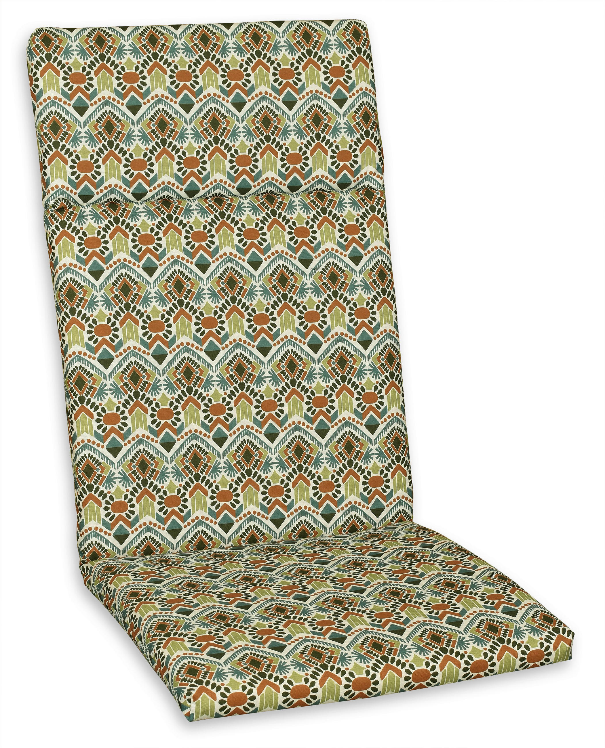 SESSELAUFLAGE in  - Dunkelgrün/Rostfarben, Basics, Textil (120/4/50cm)