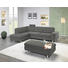 Ecksofa Hellgrau - Chromfarben/Hellgrau, Design, Textil/Metall (275/198cm) - Venda Ecksofa Hellgrau - Chromfarben/Hellgrau, Design, Textil/Metall (275/198cm) - Venda