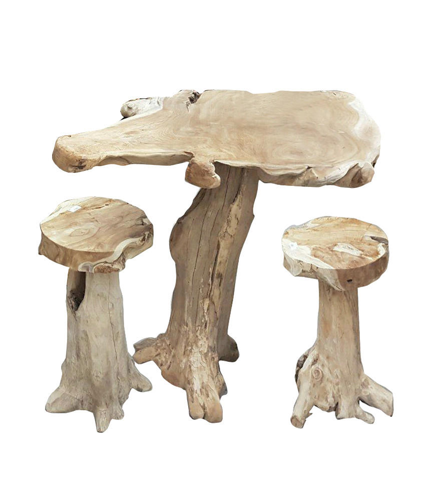Thumbnail - Gardenson Bartisch, Natur, Holz, Teakholz, Hartholz, Sockel, 75x102x100 cm, gastro- und objekttauglich, Esszimmer, Tisch...