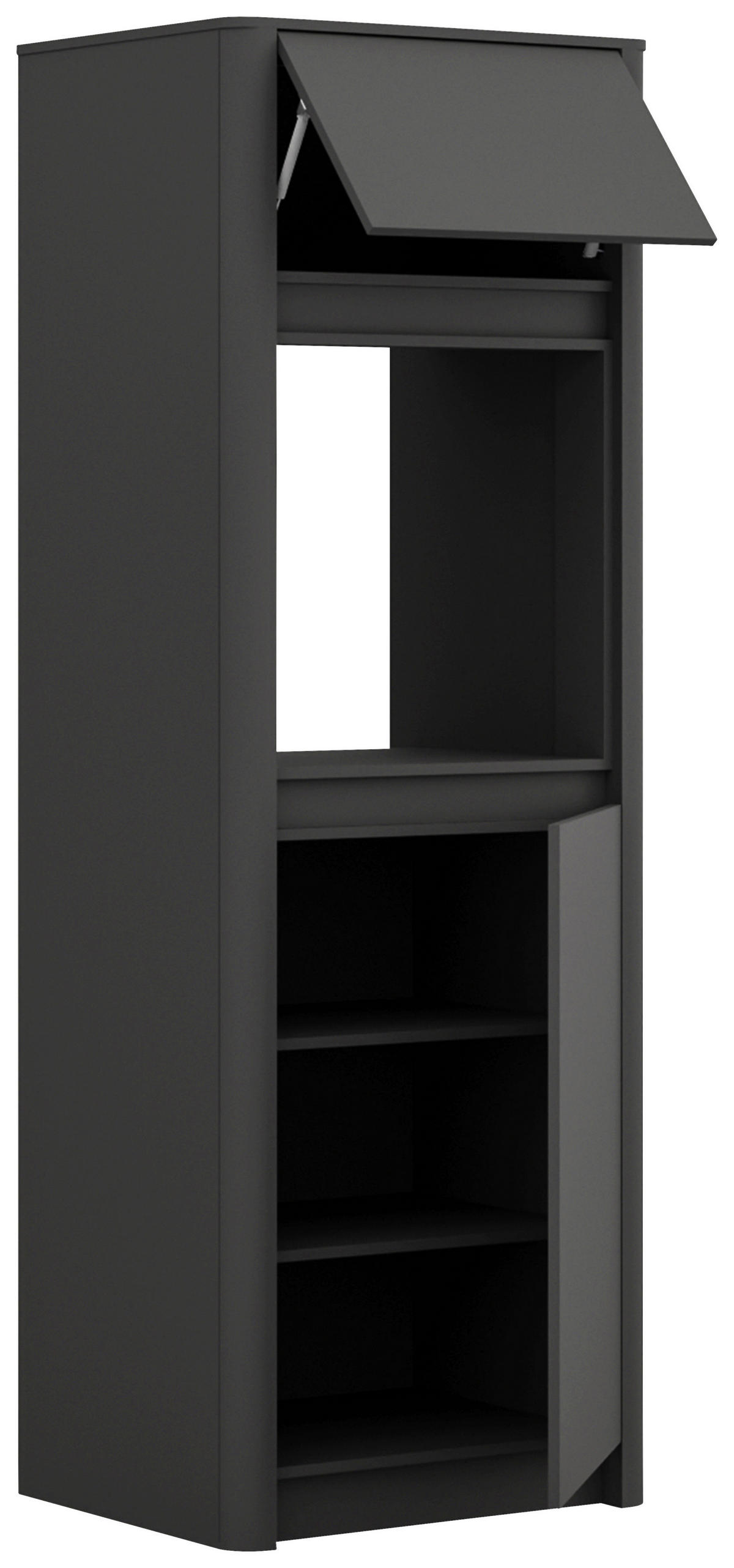 GERÄTEUMBAUSCHRANK 74/215/60 cm  in Anthrazit  - Anthrazit, MODERN, Holzwerkstoff (74/215/60cm) - home24