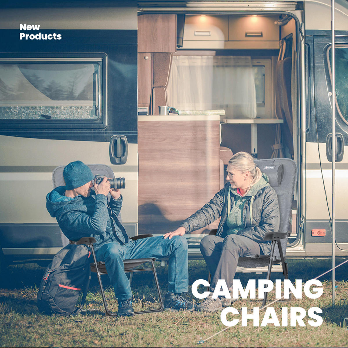 CAMPINGSESSEL - Dunkelgrau, Basics, Textil/Metall (61/12/84cm) - Modante