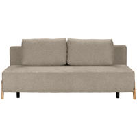 SCHLAFSOFA  mit Stoffauswahl, Liegefunktion, Schlafen auf Sitzhöhe Teddystoff Braun  - Naturfarben/Braun, Design, Holz/Textil (211/88/102cm) - Niels Andersson