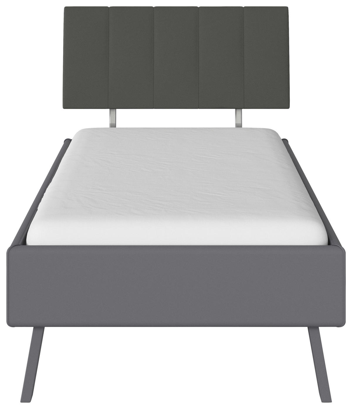 BETT 90/200 cm  in Grau  - Grau, Design, Textil/Metall (90/200cm) - Carryhome