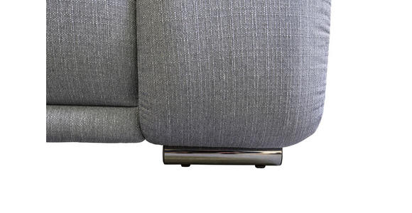 ECKSOFA Grau Struktur - Chromfarben/Grau, KONVENTIONELL, Textil/Metall (280/310cm) - Carryhome