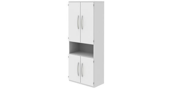 AKTENSCHRANK Weiß - Weiß, KONVENTIONELL, Holzwerkstoff (80/217,4/43cm) - Moderano