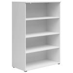 REGAL  80/115/40 cm Weiß  - Anthrazit/Weiß, MODERN, Holzwerkstoff/Kunststoff (80/115/40cm) - Carryhome