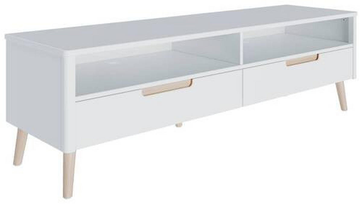 LOWBOARD 150,5/45/42 cm  - Weiß, KONVENTIONELL, Holz/Holzwerkstoff (150,5/45/42cm) - MID.YOU