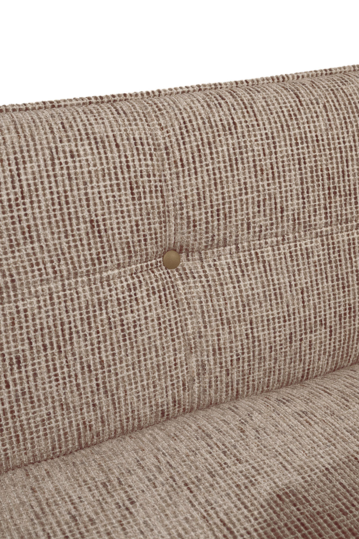 SITZBANK 179/86/65 cm Chenille Braun, Eichefarben Eiche massiv Holz  - Eichefarben/Eschefarben, KONVENTIONELL, Holz/Textil (179/86/65cm) - Valdera