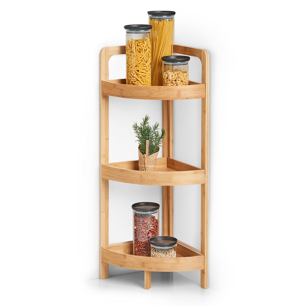 ECKREGAL - Naturfarben, Basics, Holz (29/29/85cm) - Zeller Present