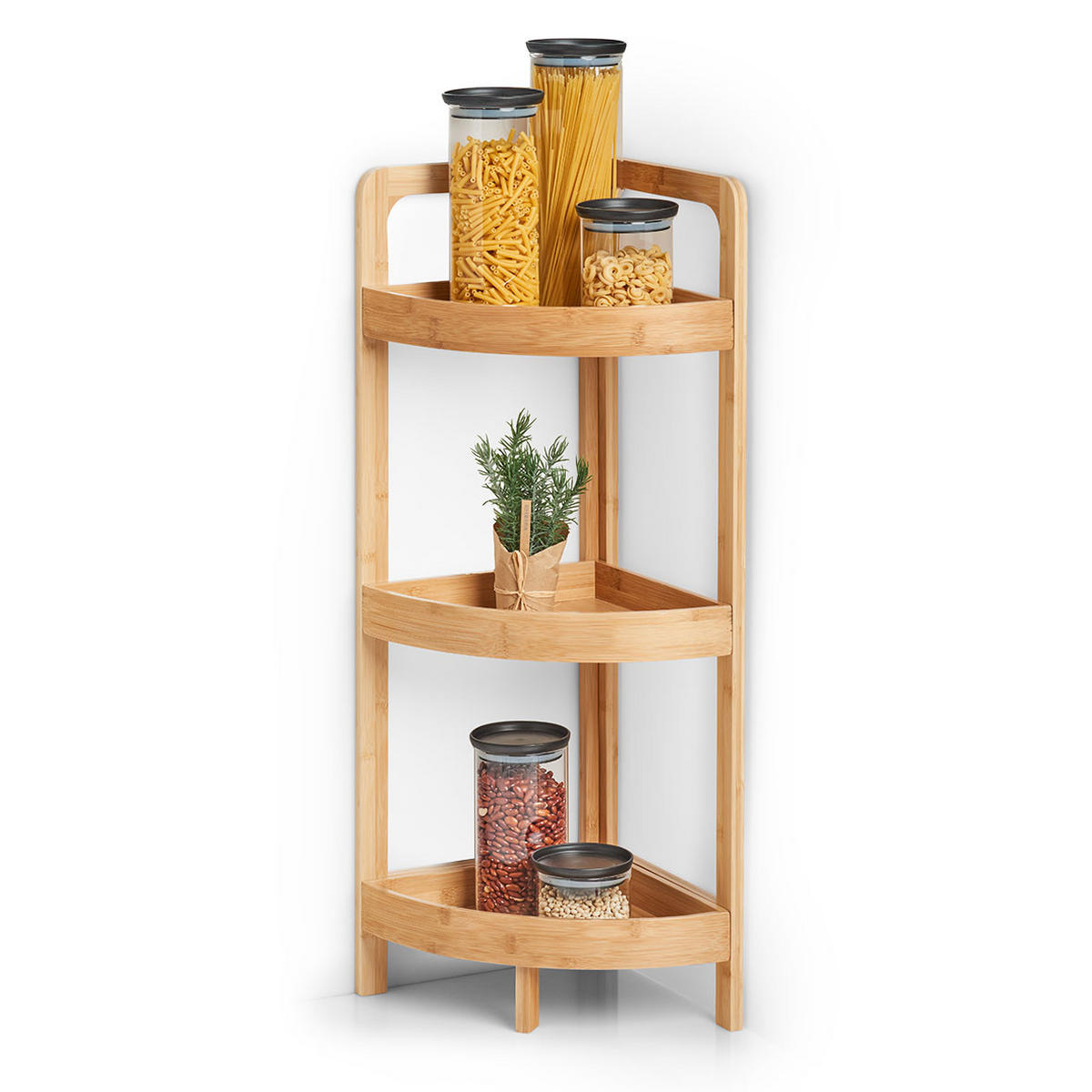 ECKREGAL - Naturfarben, Basics, Holz (29/29/85cm) - Zeller Present