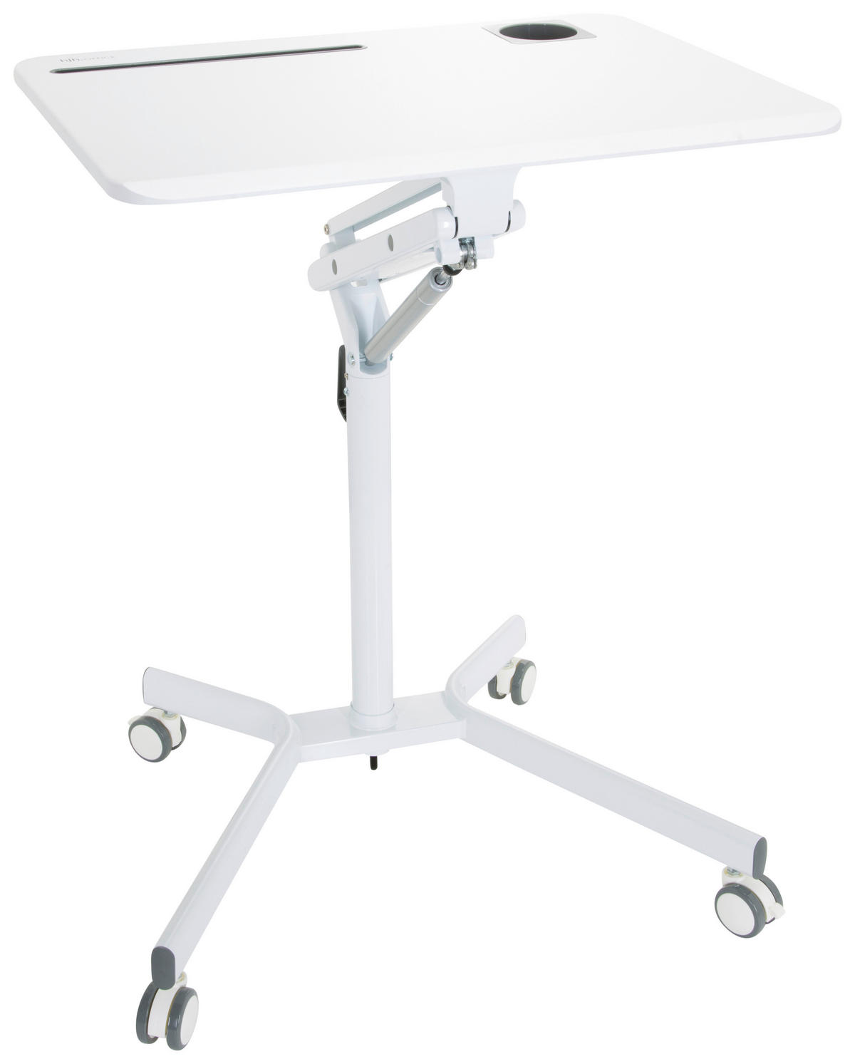 SKRIVBORD  i vit  - vit, Basics, metall/trämaterial (77/73-105/57cm) - MID.YOU