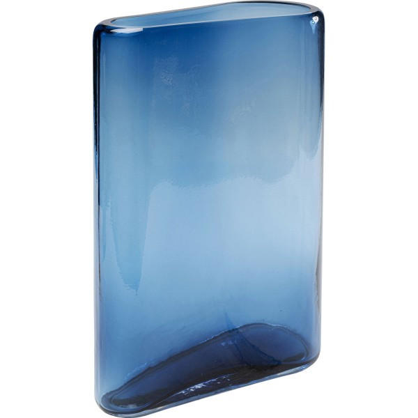 VASE 40 cm  - Blau, Design, Glas (25/40/11cm) - Kare-Design