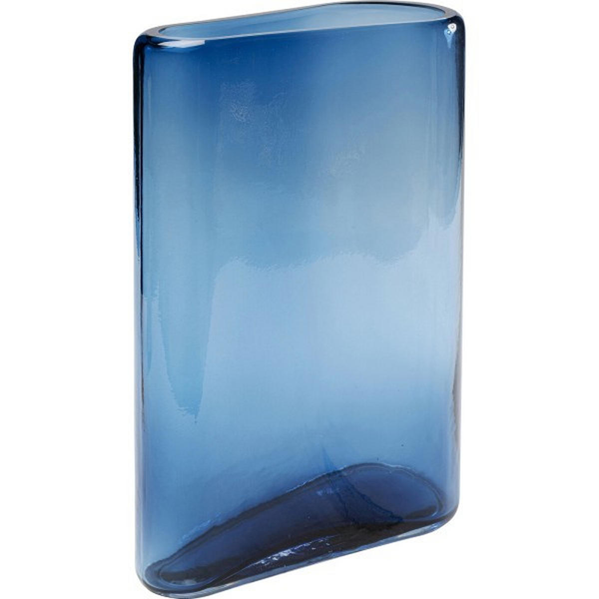 VASE 40 cm  - Blau, Design, Glas (25/40/11cm) - Kare-Design