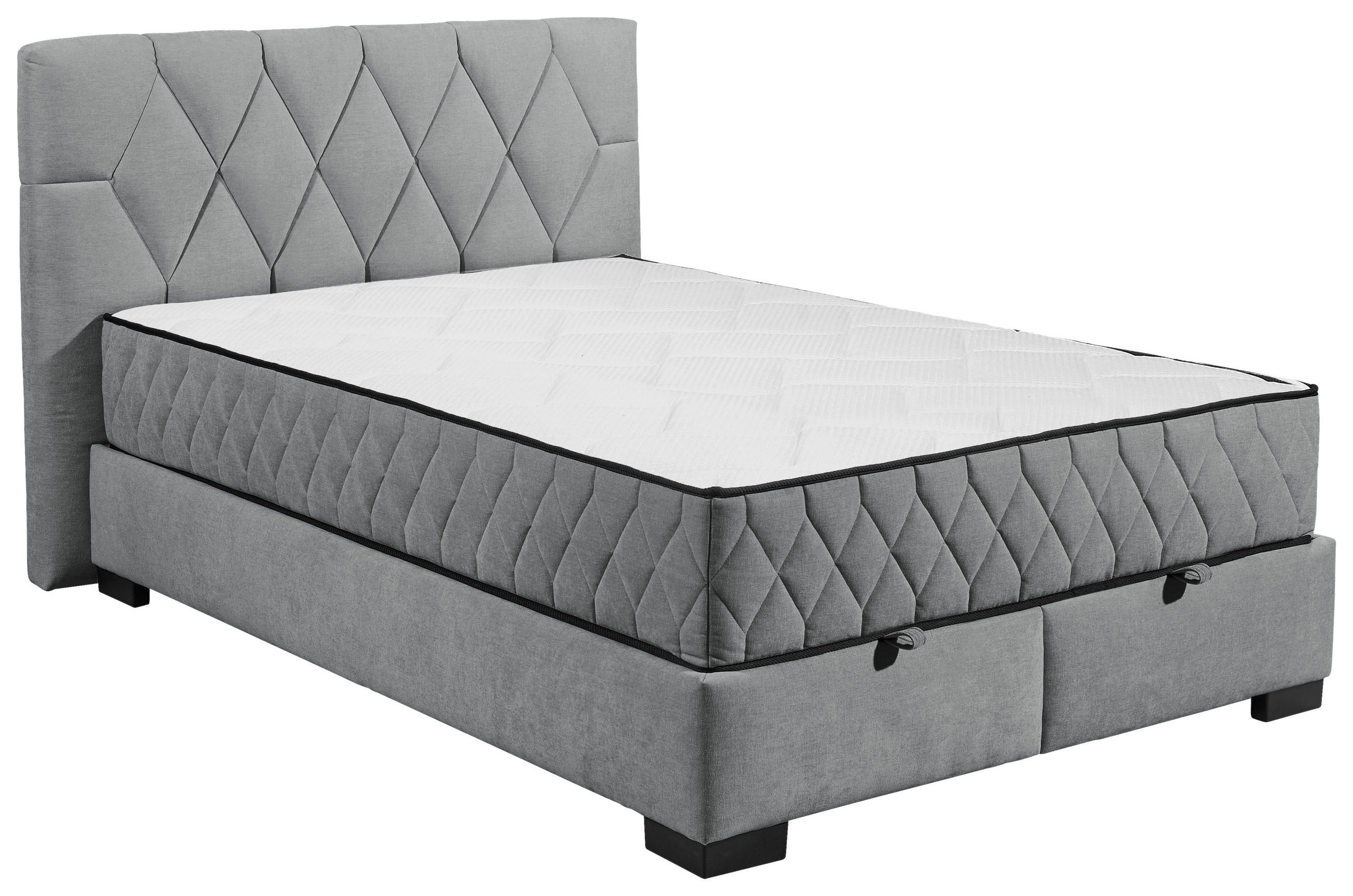 BOXBETT 140/200 cm  in Anthrazit  - Anthrazit/Schwarz, MODERN, Holzwerkstoff/Kunststoff (140/200cm) - MID.YOU