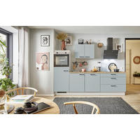 KÜCHENBLOCK PN 105 280 cm  in Eichefarben, Hellgrün, Kaschmir  - Kaschmir/Eichefarben, Design, Holzwerkstoff/Metall (280cm) - Pino