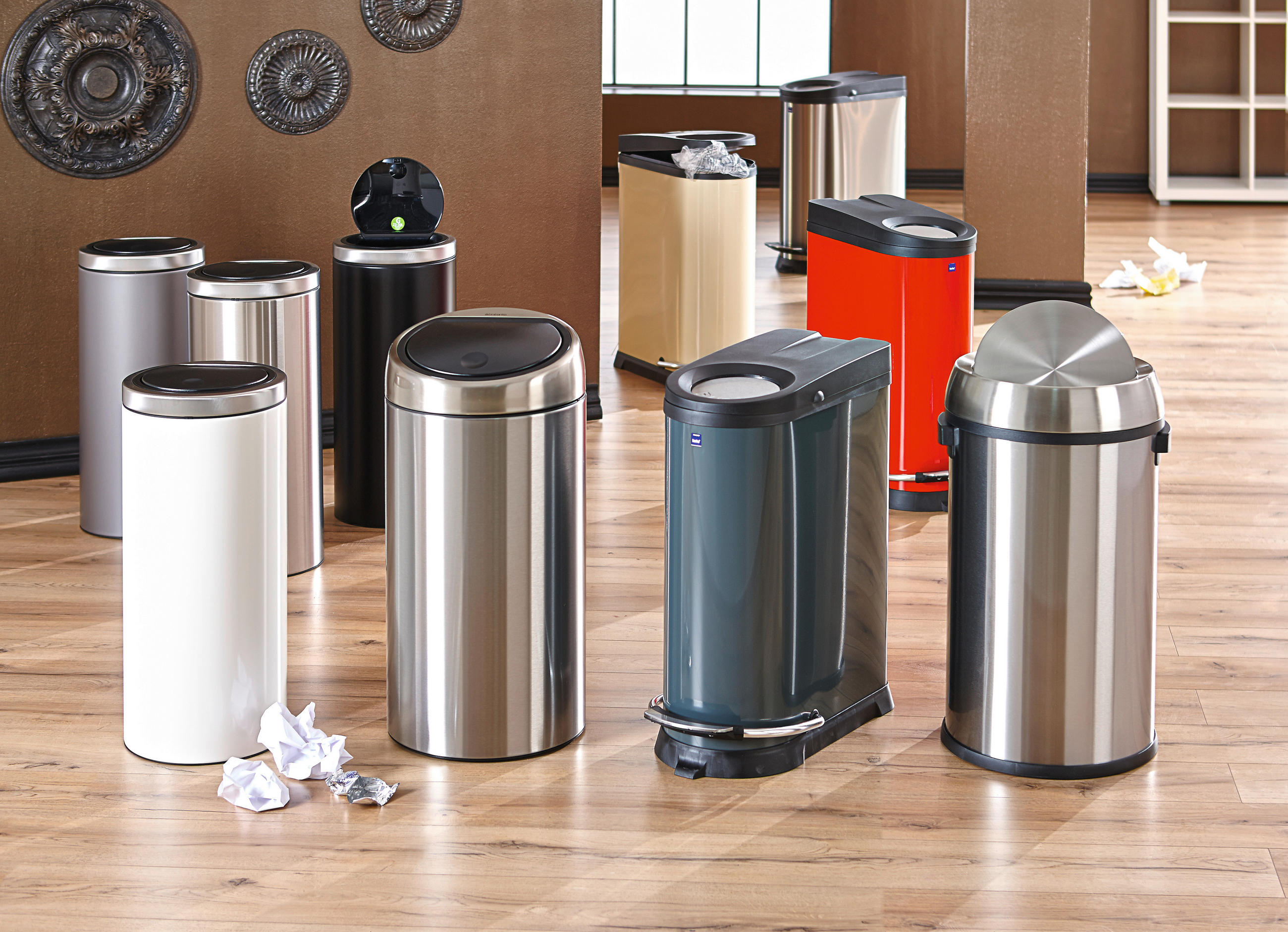 ABFALLEIMER 30 L  - Basics, Kunststoff/Metall (30/30/68cm) - Brabantia