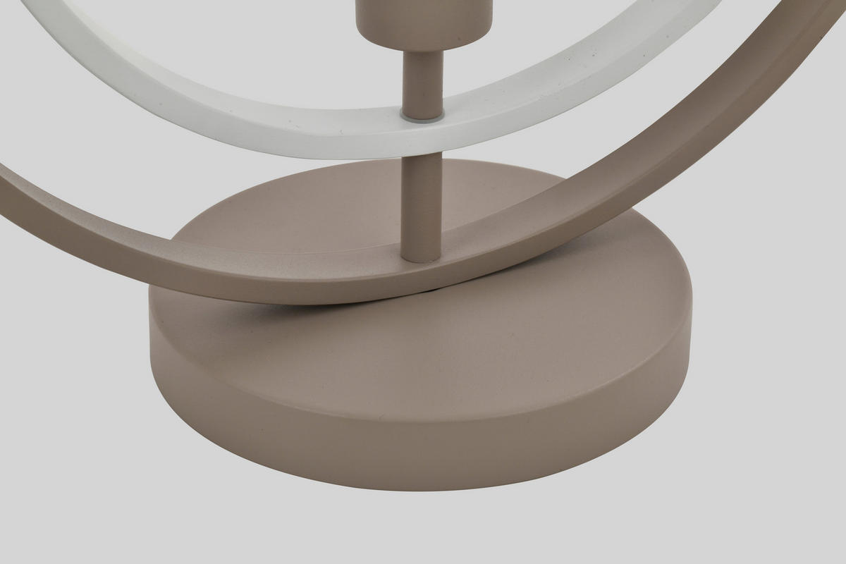 TISCHLEUCHTE Montpellier 40/42,5/30 cm  - Sandfarben/Weiß, Design, Kunststoff/Metall (40/42,5/30cm)