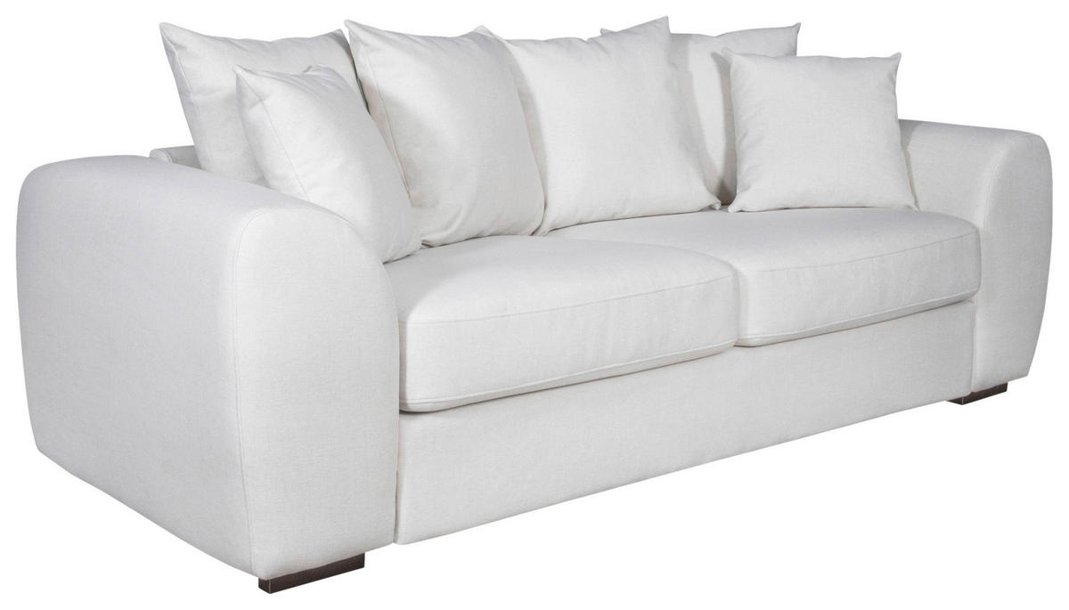 3-SITS SOFFA i ljusgrå  - ljusgrå/svart, Klassisk, trä/textil (232/85/100cm) - Carryhome
