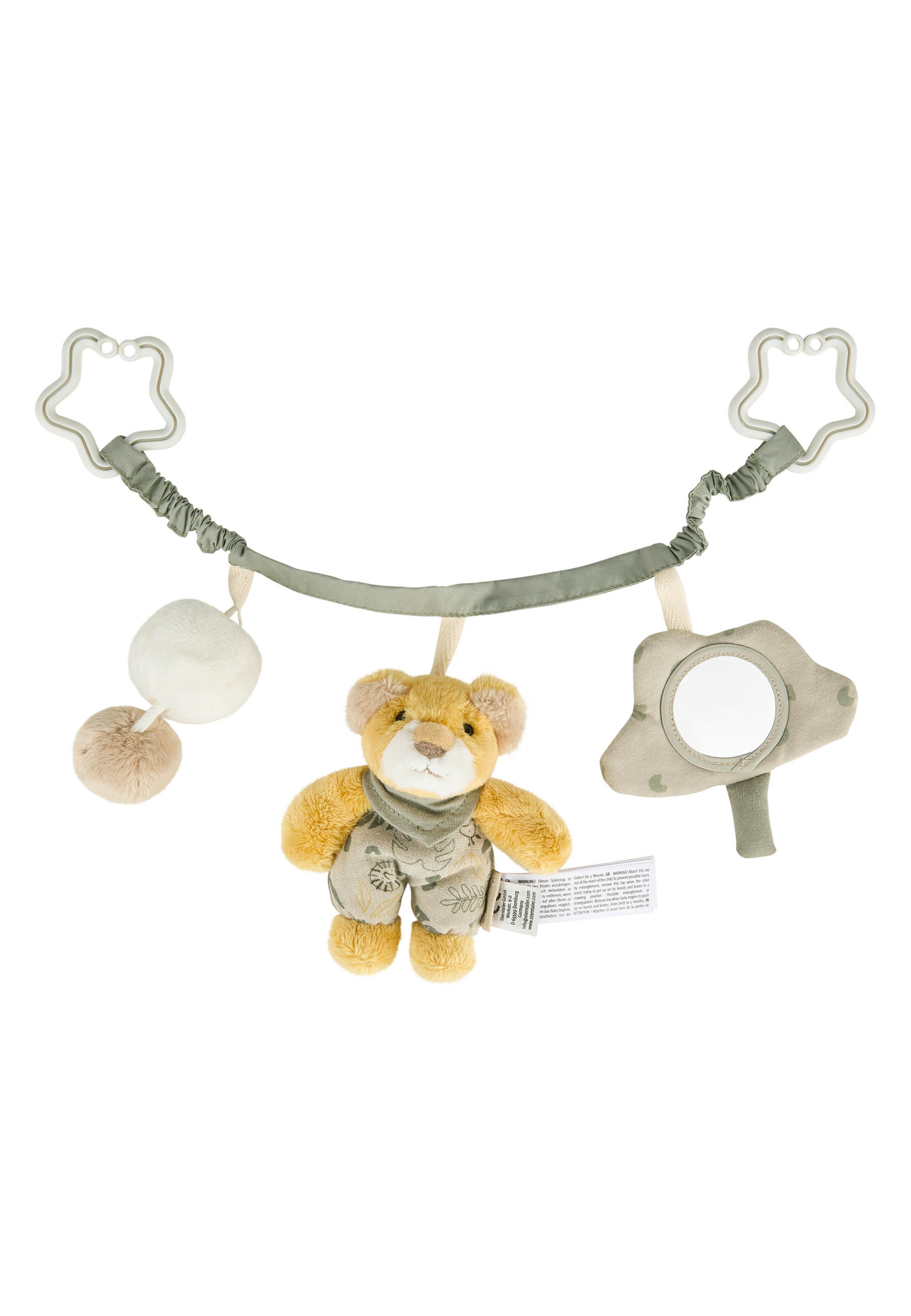 KINDERWAGENKETTE - Mintgrau, Basics, Textil (55cm) - Sterntaler