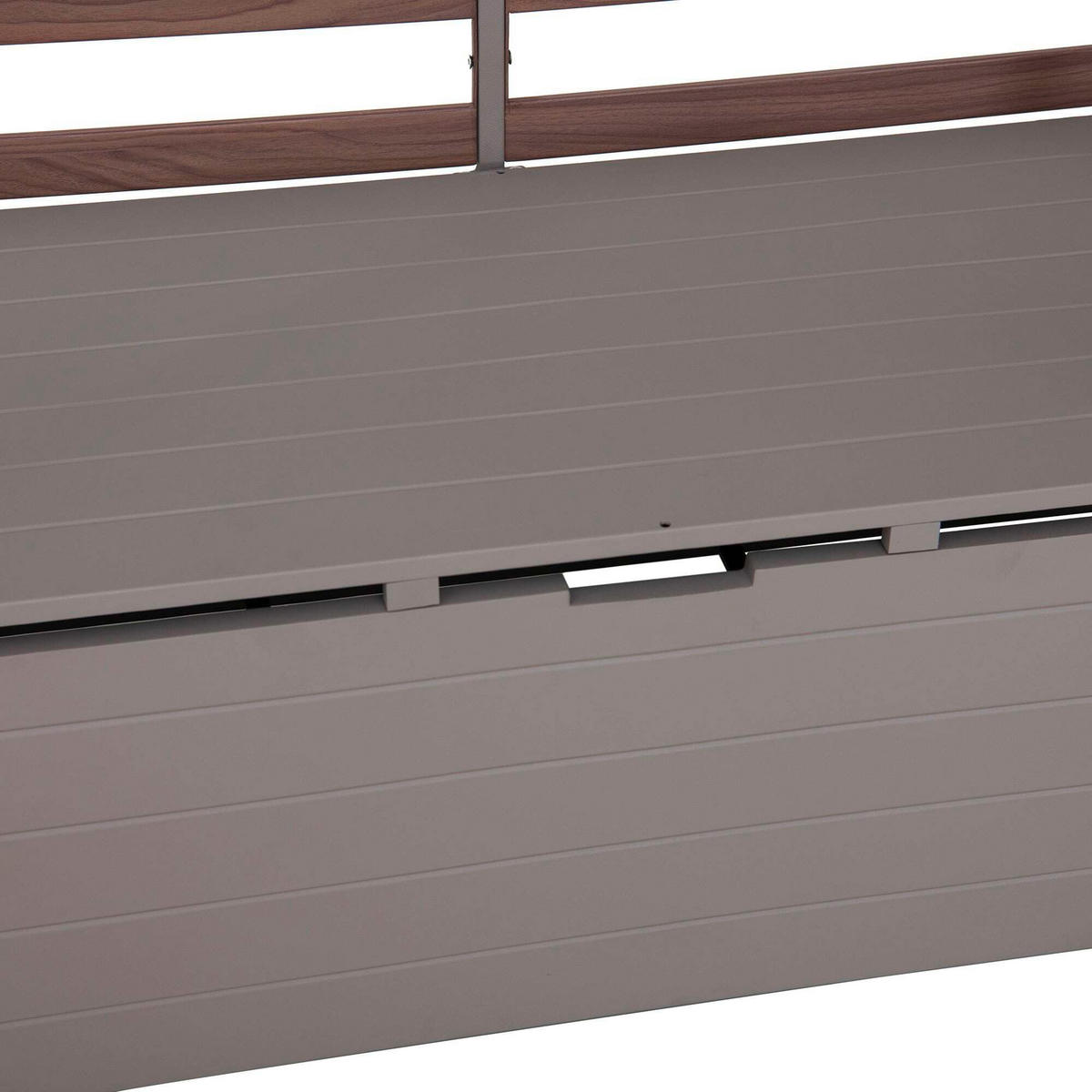 LOUNGEGARNITUR   146/191/56,5 cm Stahl  - Beige/Grau, Basics, Textil/Metall (146/191/56,5cm) - Modante