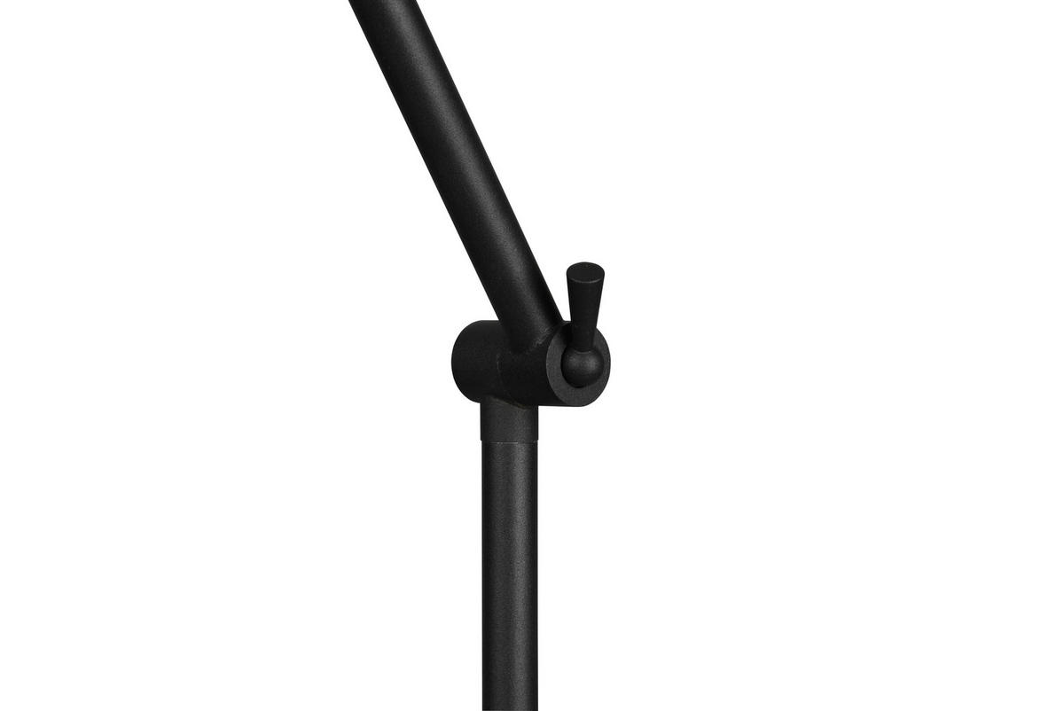 STEHLEUCHTE - Schwarz, Konventionell, Metall (48,8/25/150cm)
