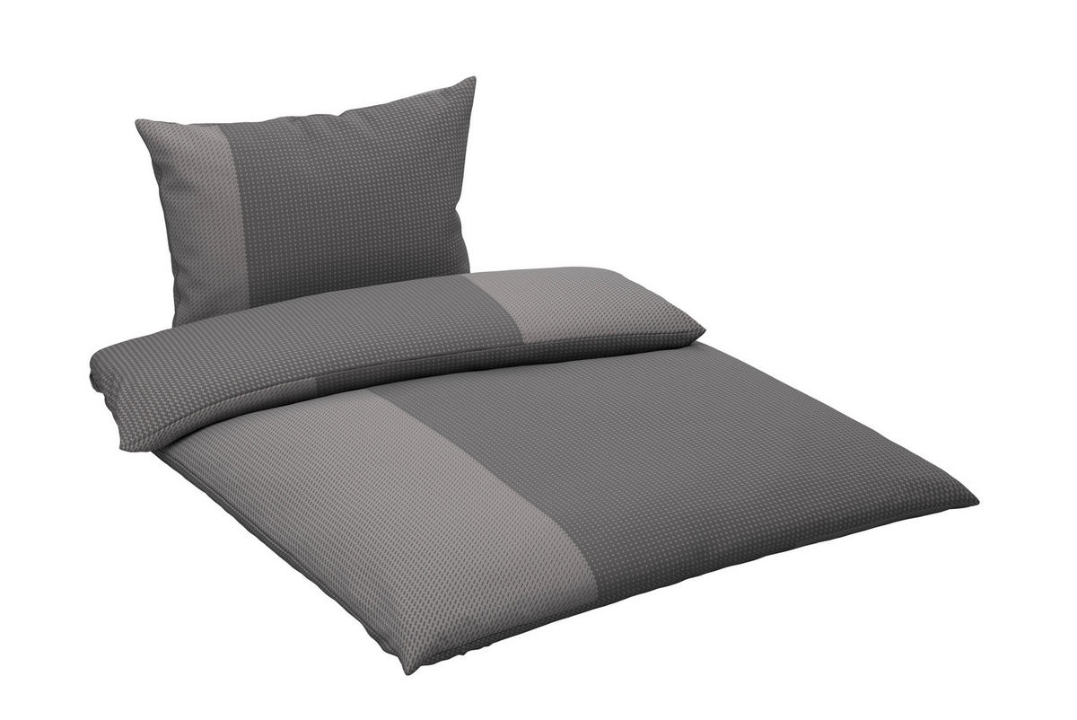 BETTWÄSCHE 3-teilig Satin 200/200 cm  - Taupe, Design, Textil (200/200cm) - Dieter Knoll