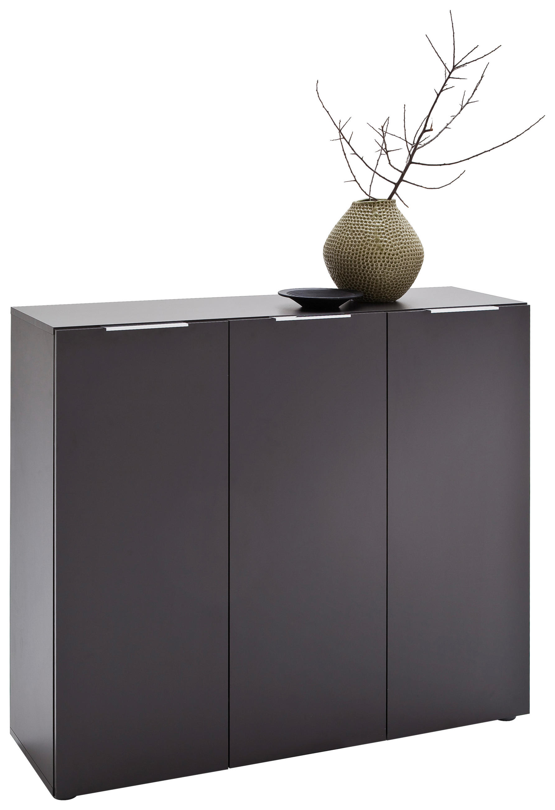 SCHUHSCHRANK Anthrazit  - Edelstahlfarben/Anthrazit, Design, Holzwerkstoff/Kunststoff (120/101/39cm) - Carryhome