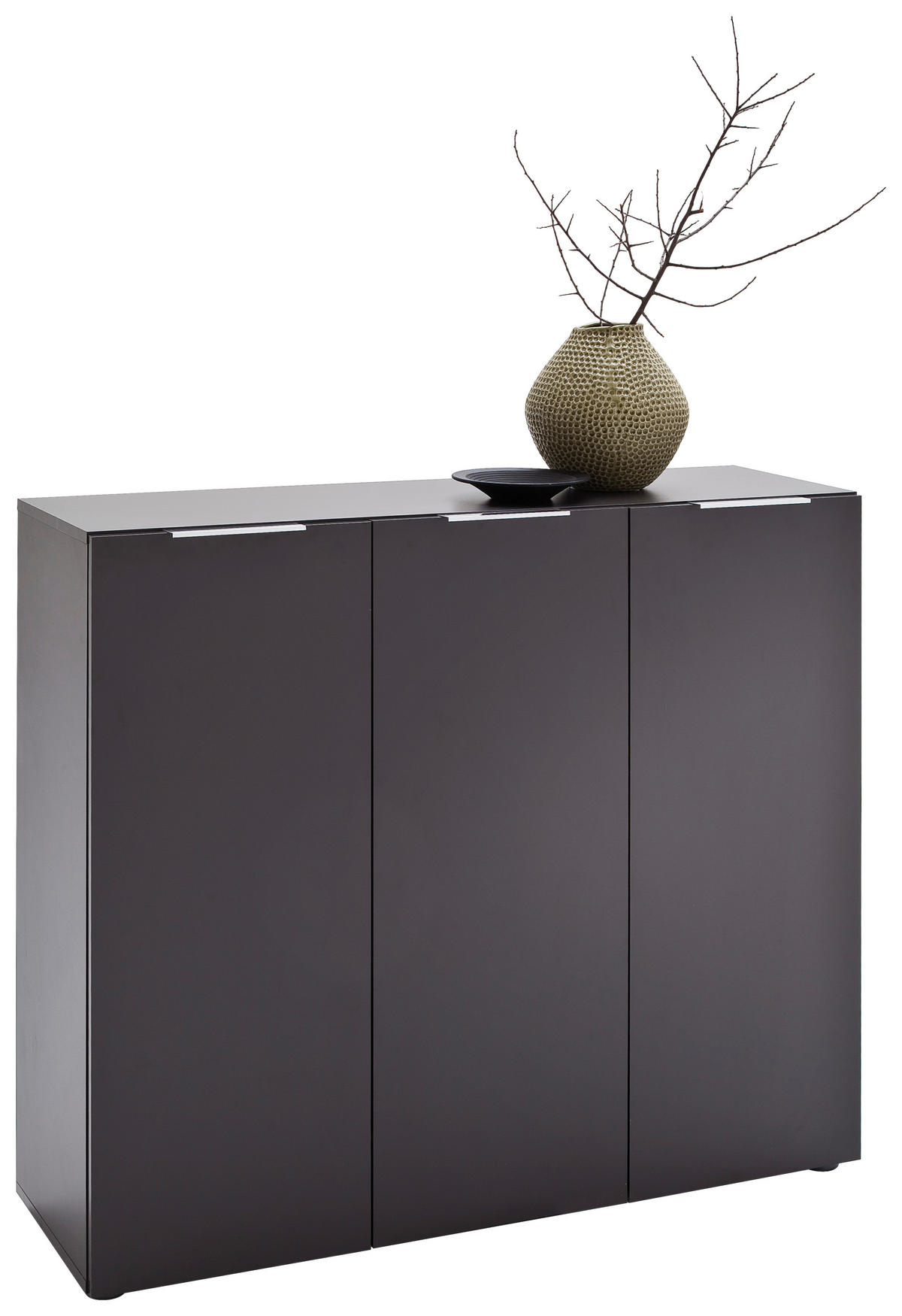 SCHUHSCHRANK Anthrazit  - Edelstahlfarben/Anthrazit, Design, Holzwerkstoff/Kunststoff (120/101/39cm) - Carryhome