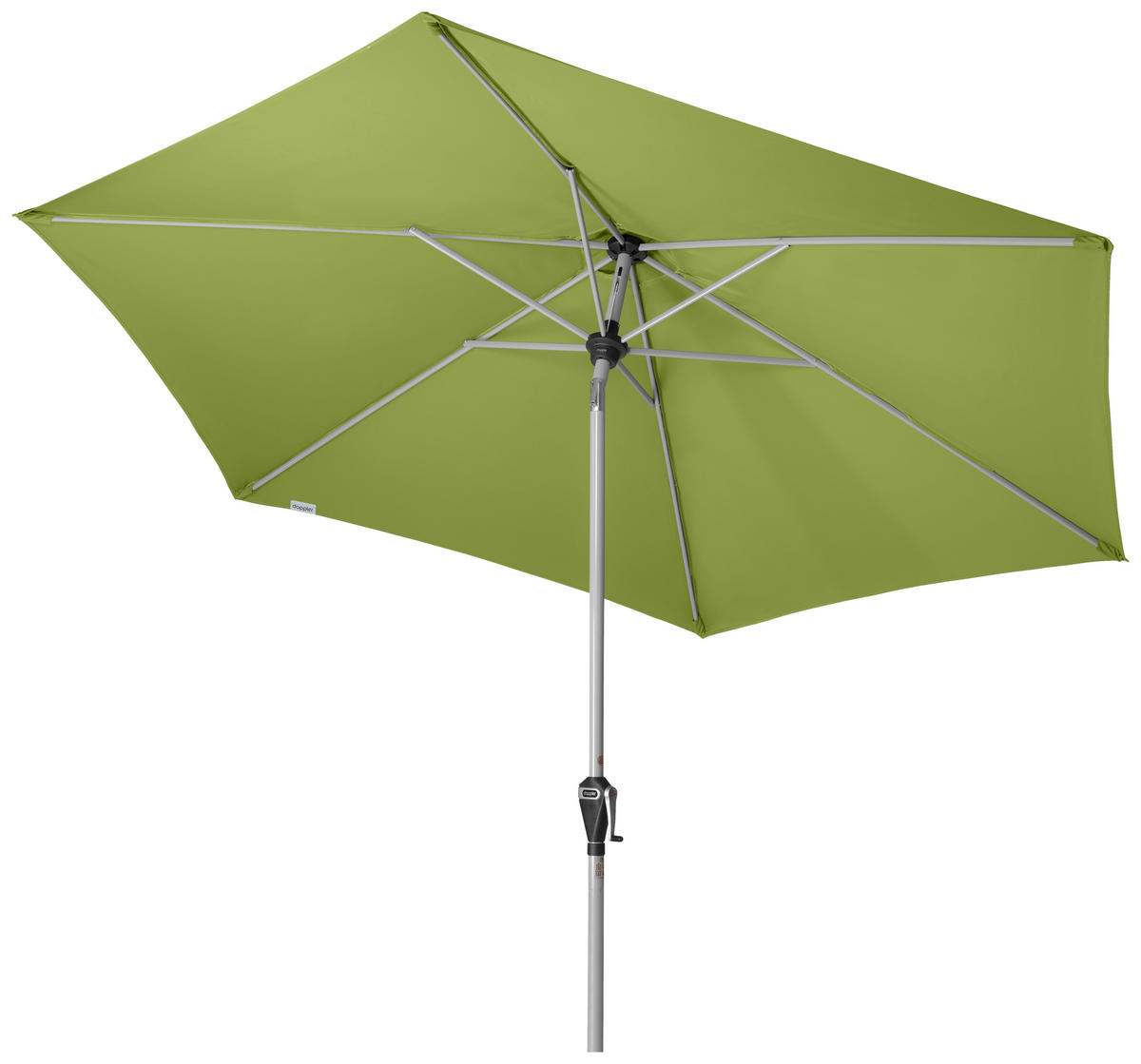 SONNENSCHIRM 280 cm Hellgrün  - Silberfarben/Hellgrün, Design, Textil/Metall (280/280cm) - Doppler