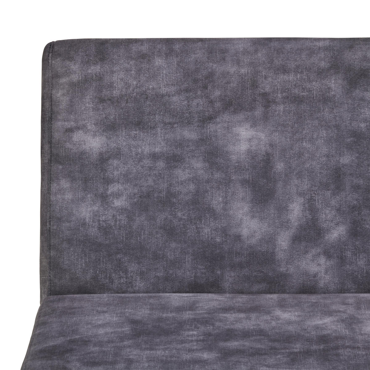 ECKBANK 155/197 cm  in Dunkelgrau  - Dunkelgrau/Schwarz, LIFESTYLE, Textil/Metall (155/197cm) - MID.YOU