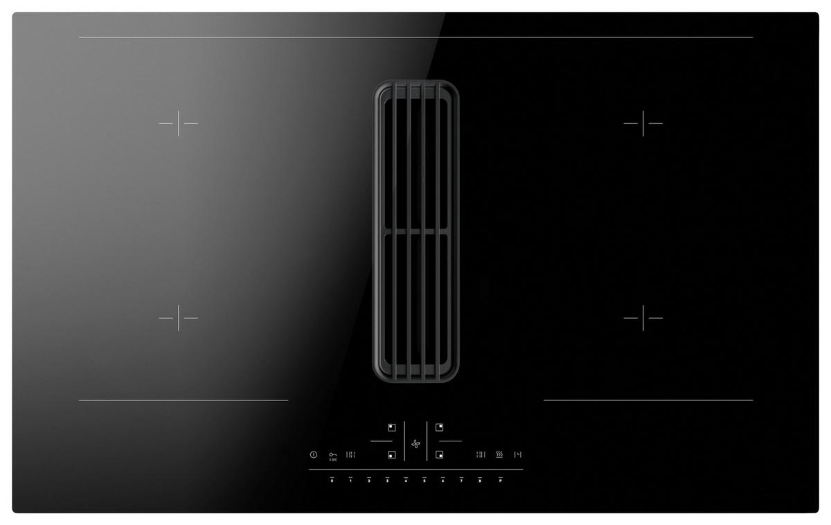 KOCHFELD-DUNSTABZUG-KOMBI DHKI 752 800 C  - Schwarz, Basics, Glas (83/20/51,5cm) - Amica