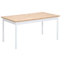ESSTISCH Weiß, Eiche Artisan rechteckig  ausziehbar  - Weiß/Eiche Artisan, ROMANTIK / LANDHAUS, Holzwerkstoff/Metall (160-200/90/76cm) - home24