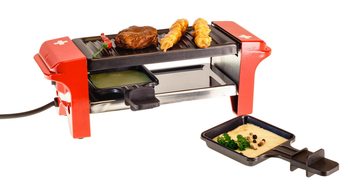 RACLETTE-GRILL  - Rot, Basics, Kunststoff/Metall (31,5/19,5/11cm) - Nouvel
