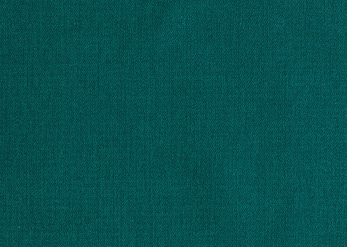 ECKSOFA in Velours Petrol  - Chromfarben/Petrol, Design, Textil/Metall (281/200cm) - Pure Home Lifestyle